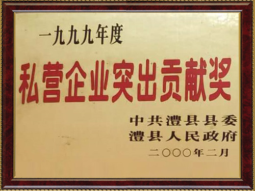 私營企業(yè)突出貢獻獎